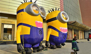商场庆典美陈--小黄人