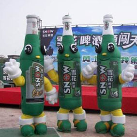充气雪花啤酒广告模型