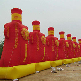 兰陵王酒瓶广告充气模型