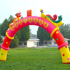 经典结婚龙凤拱门