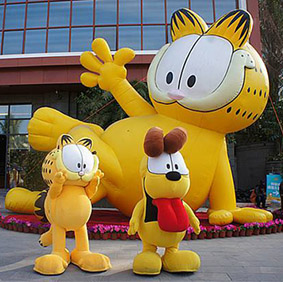 商场加菲猫美陈道具装饰