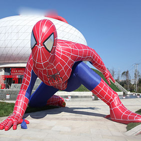 蜘蛛侠软雕塑装饰