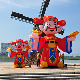 大型财神充气模型